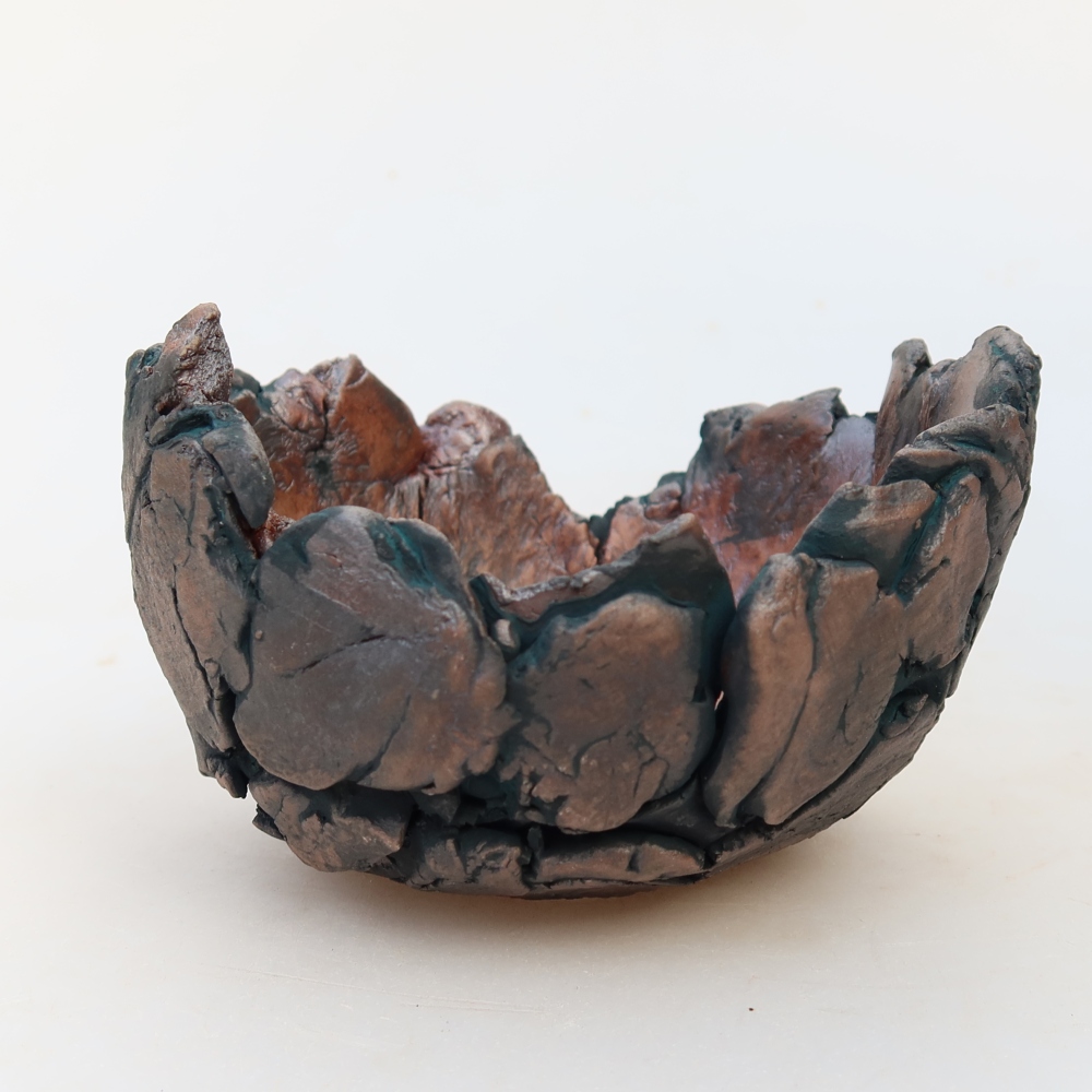 Keramikschale  11 x 11 x 7 cm, Farbe: grün