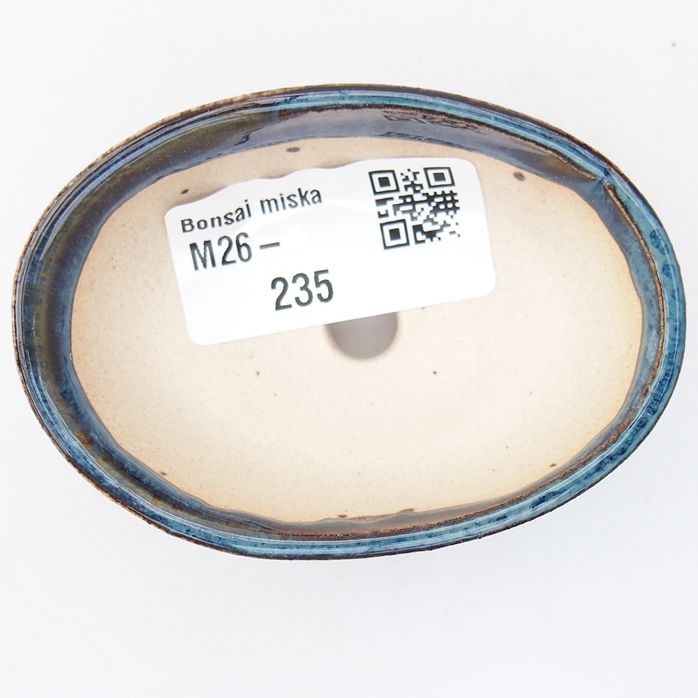 Mini-Bonsaischale 7,5 x 5 x 2,5 cm, Farbe blau