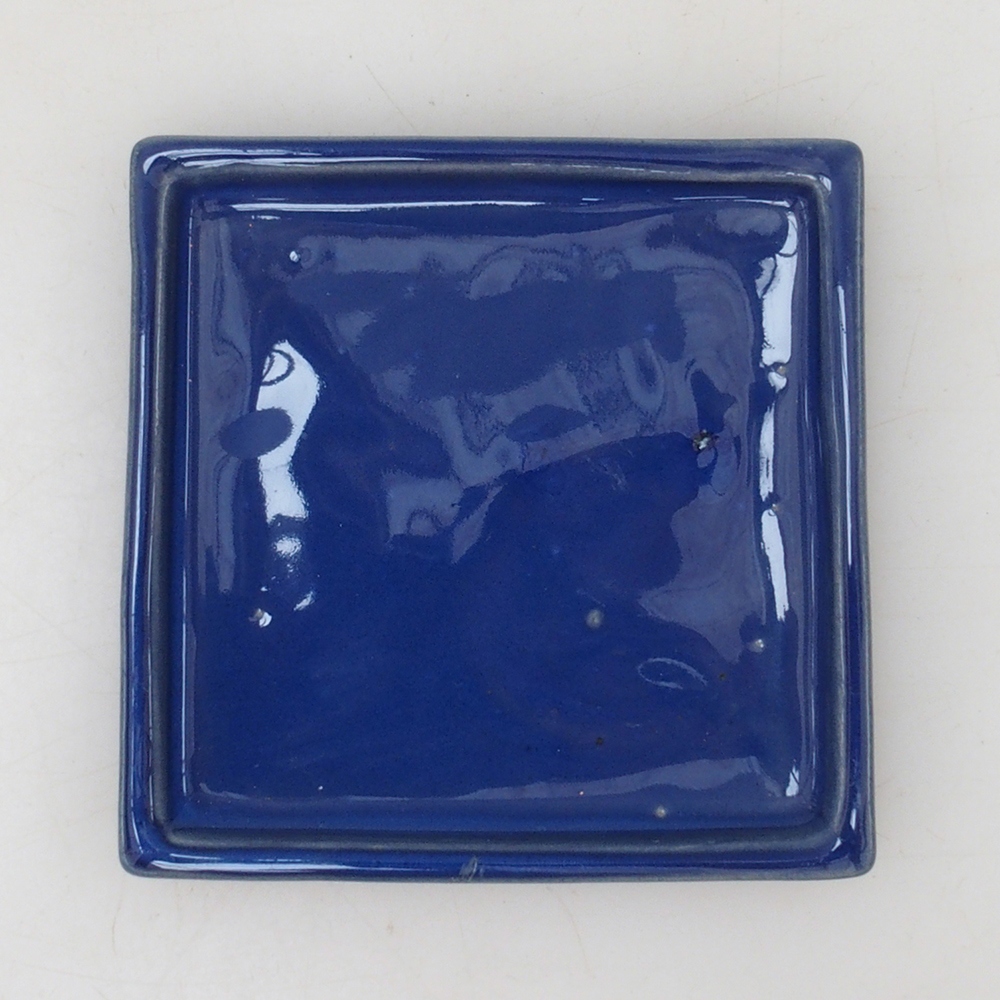 Bonsai-Schale quadratisch M – 10 x 10 x 1,5 cm – blau