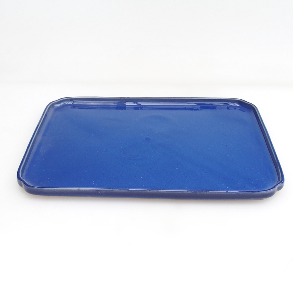 Keramikschale H20 - 26,5 x 20 x 1,5 cm - blau