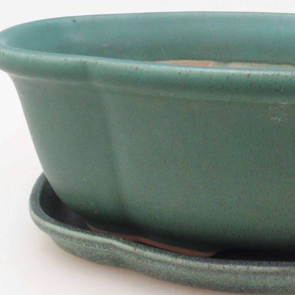 Bonsai-Schale + Untertasse H75 – Grün