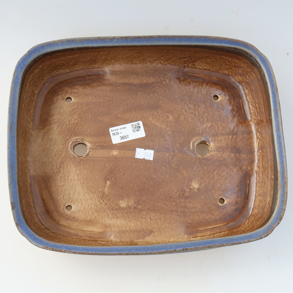 Keramik-Bonsai-Schale 29 x 23 x 7 cm, Farbe: Blau