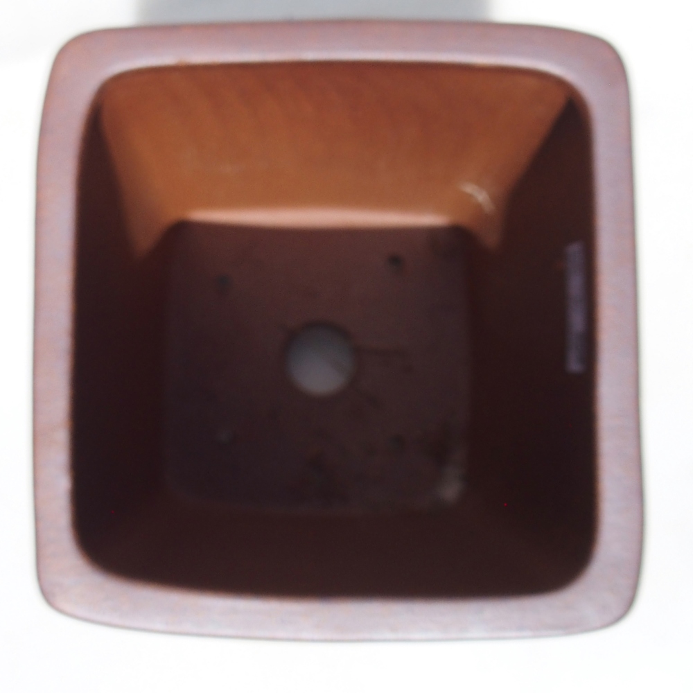 Schale 17 x 17 x 25,5 cm braun - NUR PERSÖNLICHE ABHOLUNG ODER PALLETTENVERKEHR