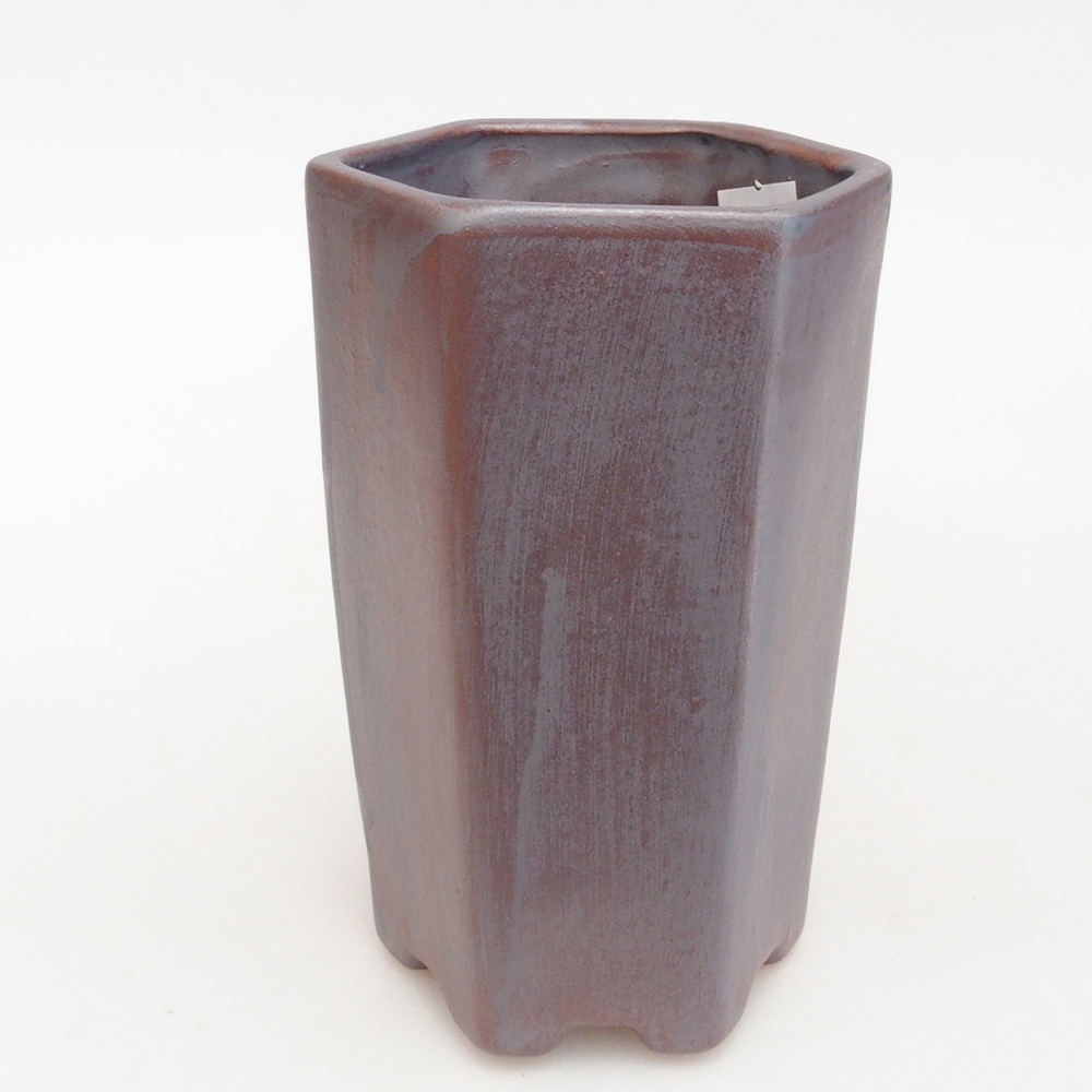 Keramik-Bonsaischale 9 x 8,5 x 14,5 cm, Farbe metallische