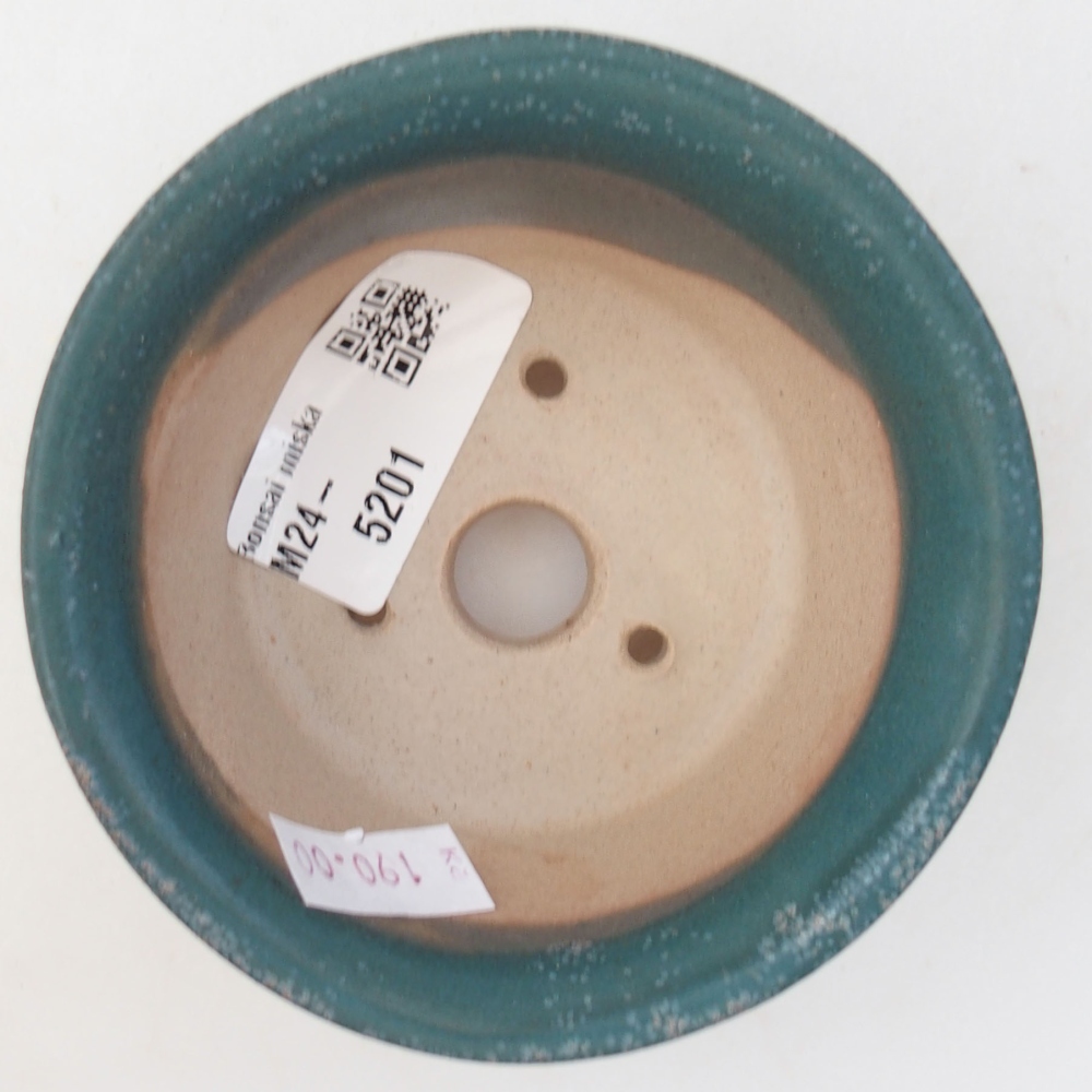 Keramik-Bonsaischale 9 x 9 x 5 cm, Farbe blau