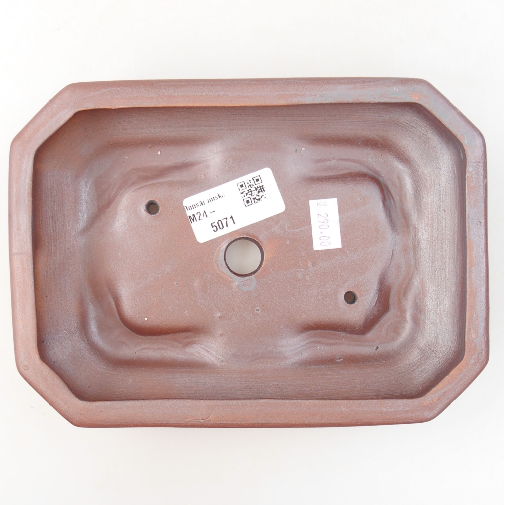 Keramik-Bonsaischale 18,5 x 13,5 x 4 cm, Farbe metallische