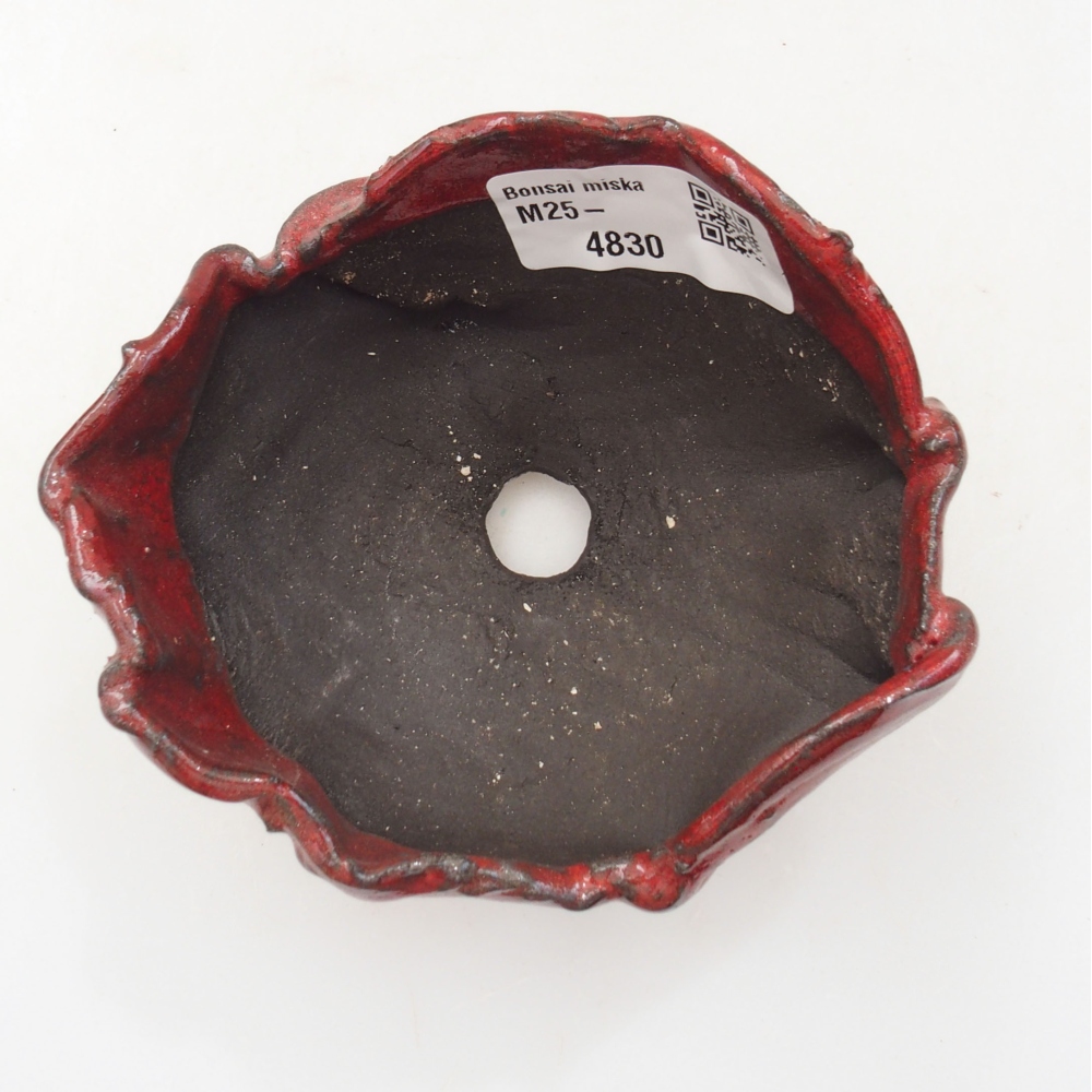 Keramikschale 9,5 x 8 x 5 cm, Farbe rot