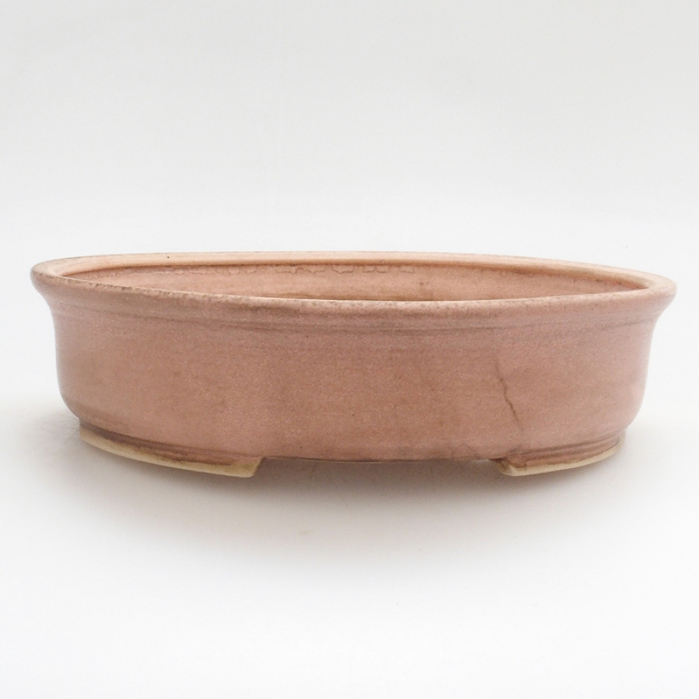 Bonsaischale aus Keramik 17 x 15 x 4 cm, Farbe rosa