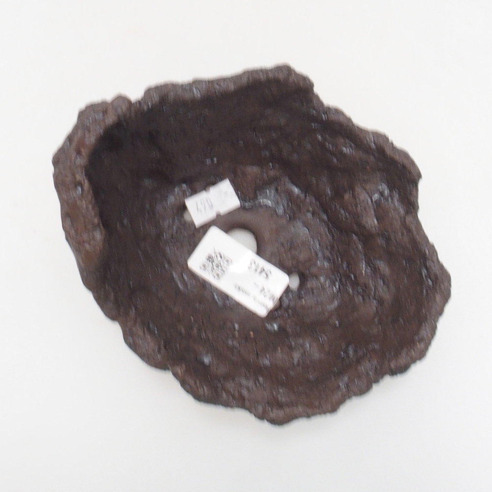 Keramikschale 13 x 10,5 x 12 cm, braun Farbe