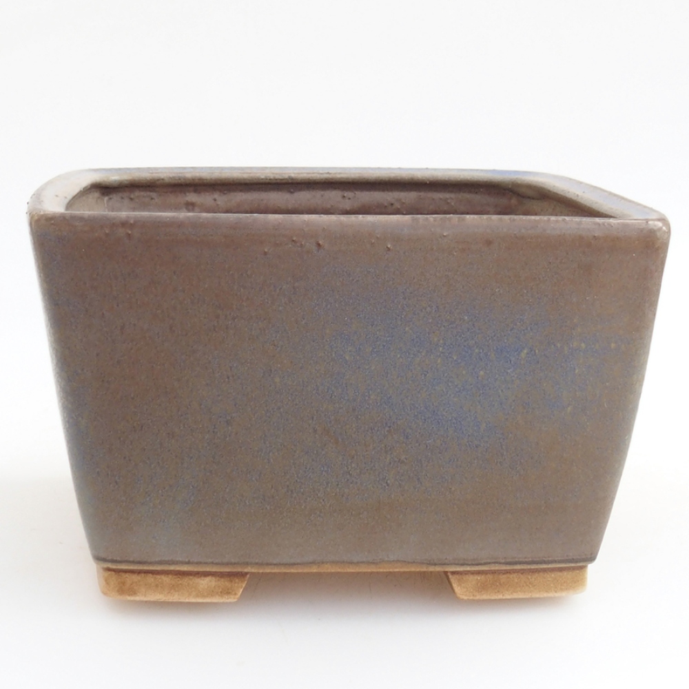 Bonsaischale aus Keramik 15 x 15 x 9,5 cm,  Farbe blue