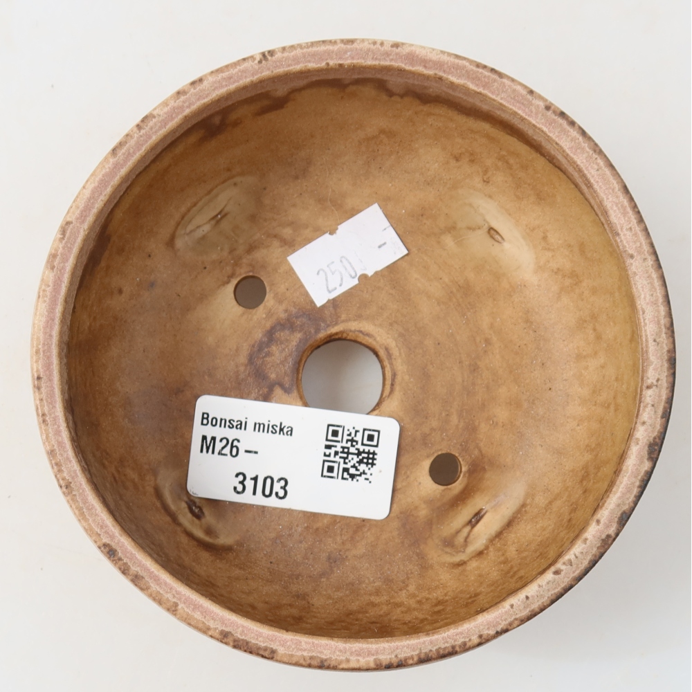 Keramik-Bonsai-Schale, 10,5 x 10,5 x 4 cm, Farbe: Rosa