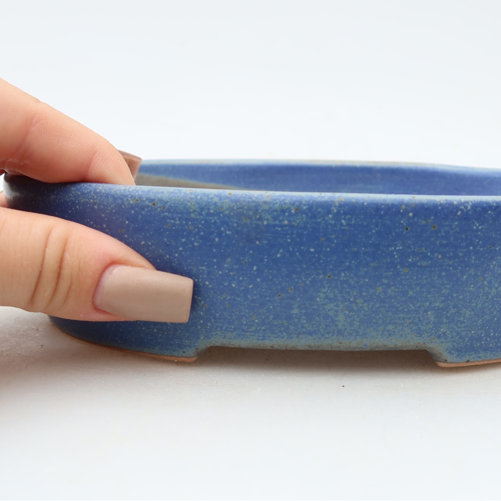 Keramik-Bonsai-Schale 17 x 14 x 4 cm, Farbe: Blau