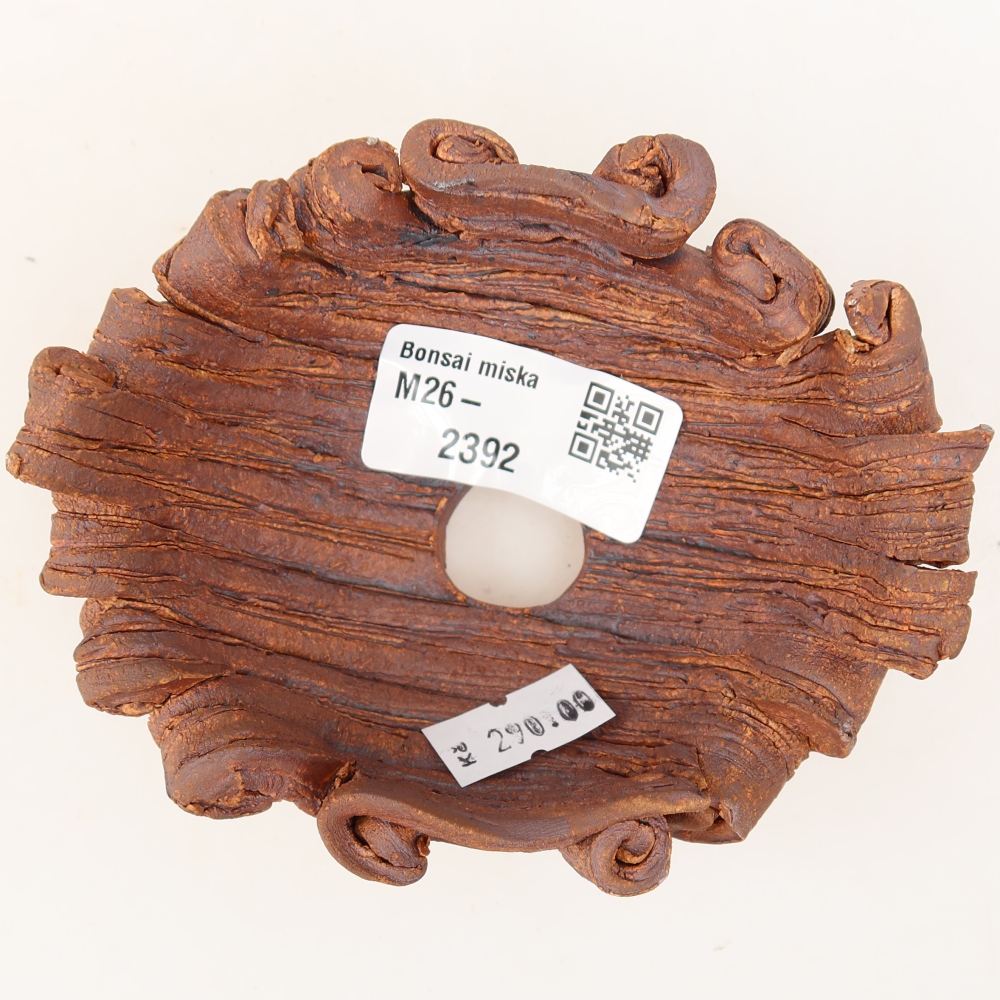 Keramikschale  11 x 8,5 x 5 cm, Farbe: braun