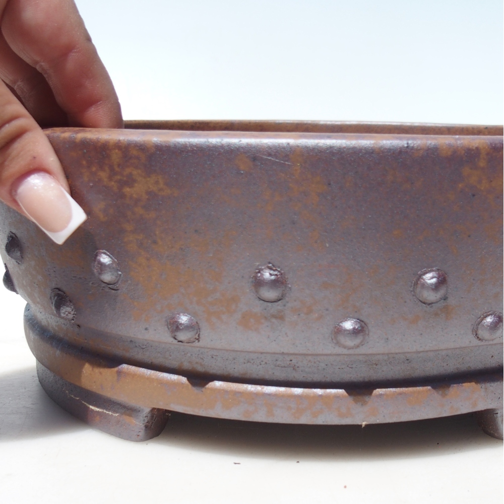 Schale 25 x 25 x 9 cm braun