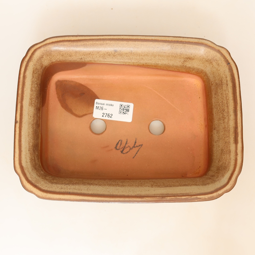 Keramikschale  20 x 15,5 x 5,5 cm, Farbe: braun