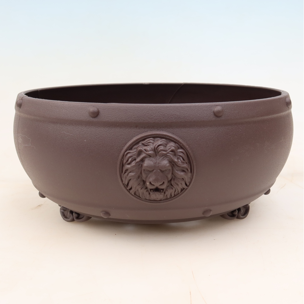 Bonsai-Schale aus Kunststoff MP-26, braun – 20 x 20 x 9 cm