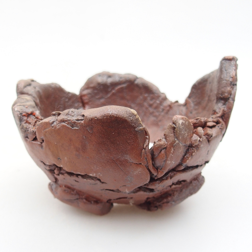 Keramikschale 10 x 9 x 7 cm, Farbe braun