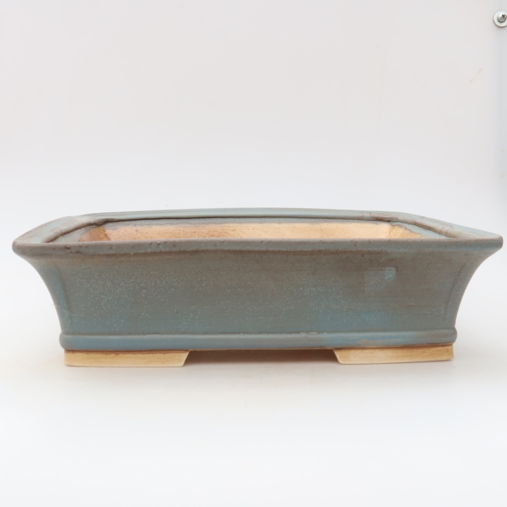 Keramik-Bonsai-Schale 29,5 x 24 x 8 cm, Farbe: Blau