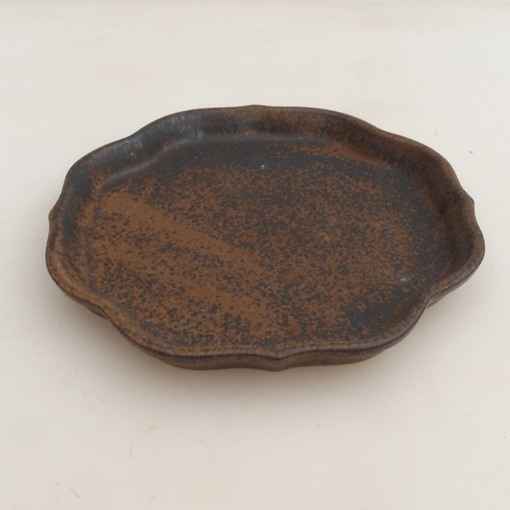 Keramikschale H06 – 14 x 14 x 1,5 cm – braun