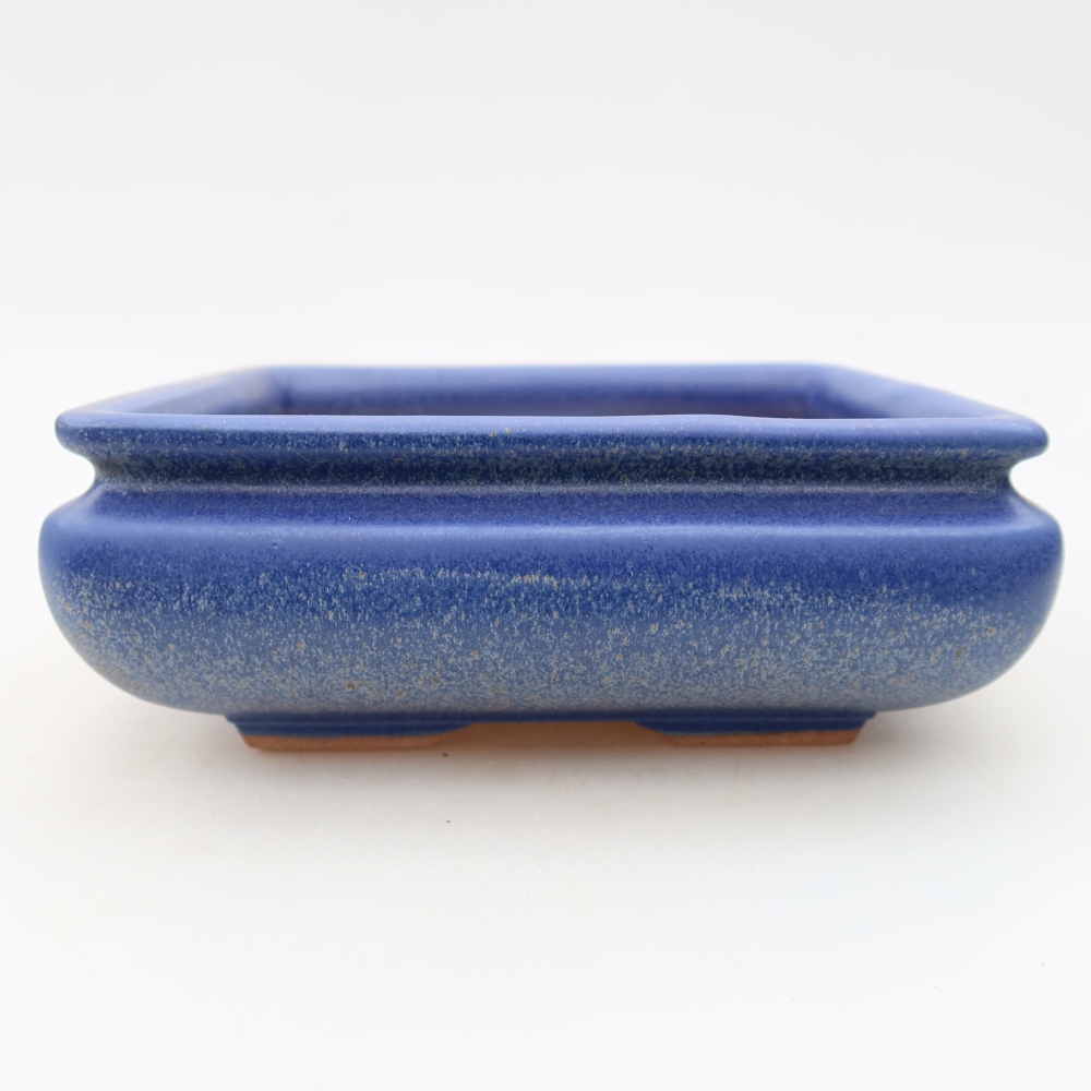 Bonsaischale aus Keramik 15,5 x 15,5 x 6 cm, Farbe blau