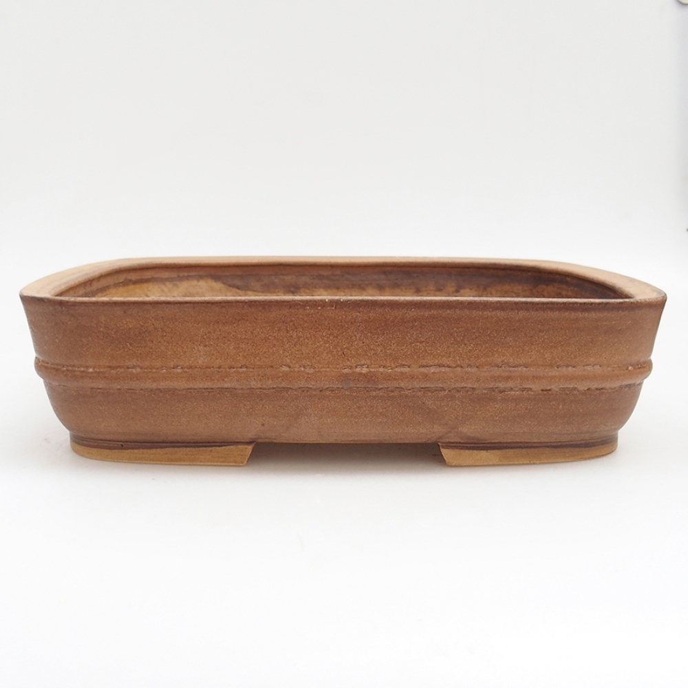 Keramik-Bonsaischale 29,5 x 25 x 7 cm, Farbe Rosa