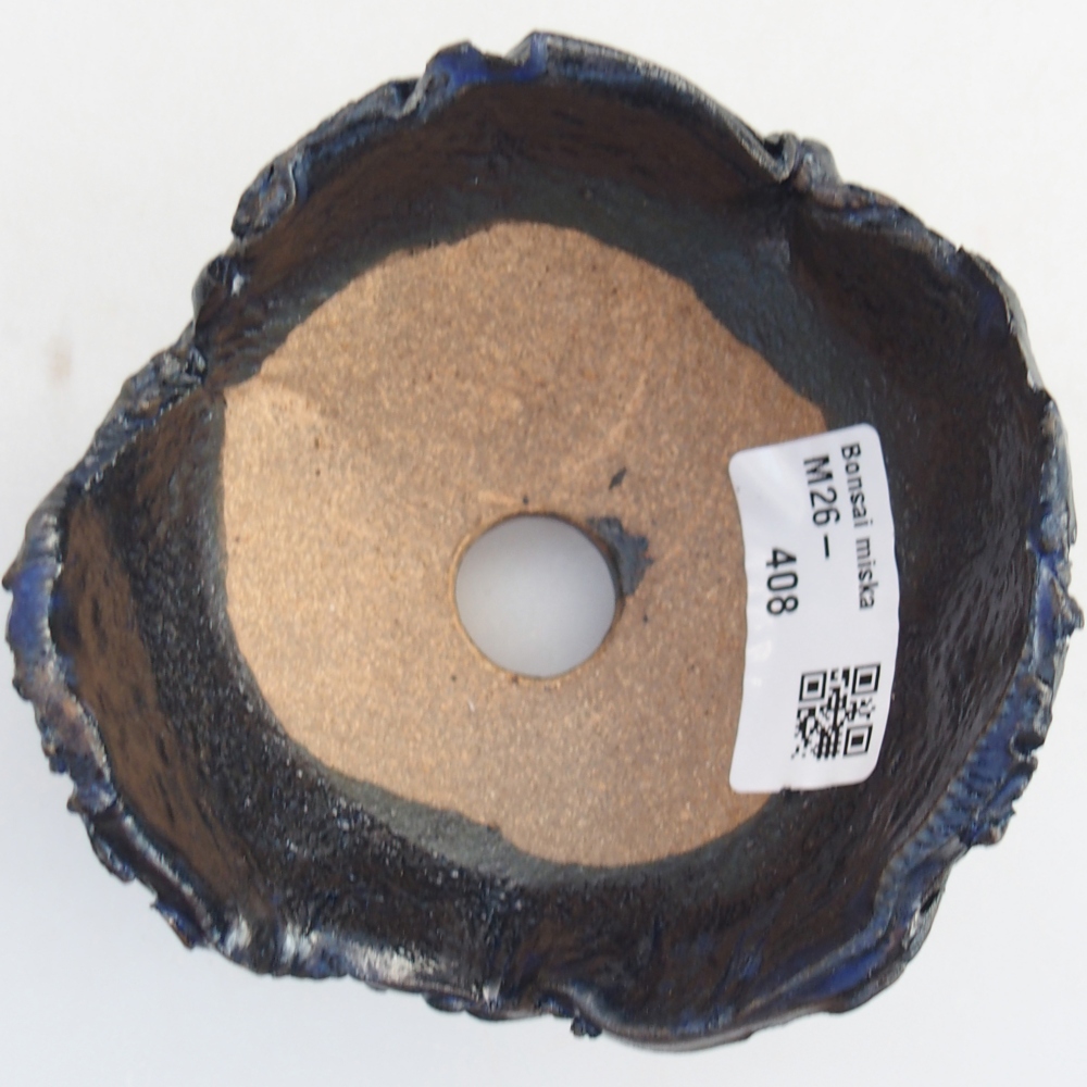 Keramische Schale 9,5 x 9,5 x 6 cm , Farbe blau