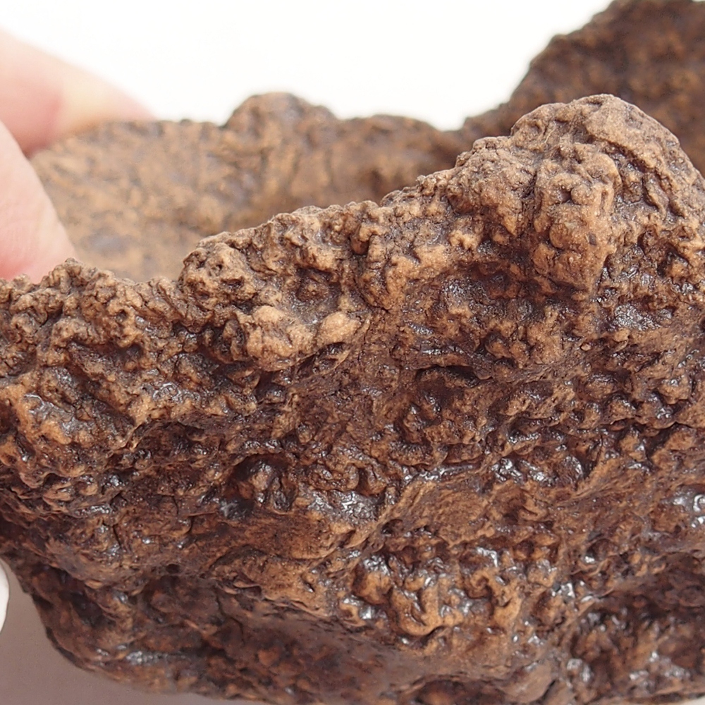 Keramikschale 10 x 8 x 9 cm , Farbe braun