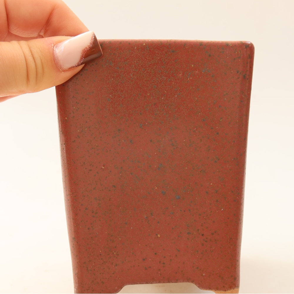 Keramik-Bonsai-Schale 9 x 9 x 11,5 cm, Farbe: Rosa