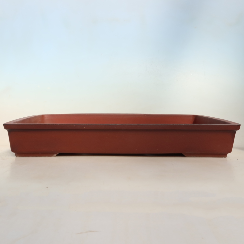 Keramikschale  45 x 29 x 6,5 cm, Farbe: Ziegelrot – NUR PERSÖNLICHE ABHOLUNG oder Palettentransport