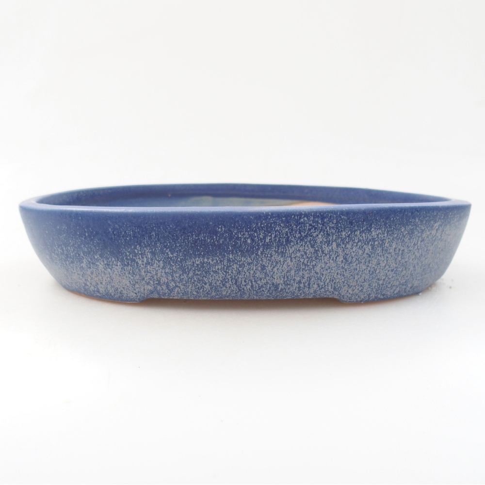 Keramik-Bonsaischale 22 x 16,5 x 4 cm, Farbe blau