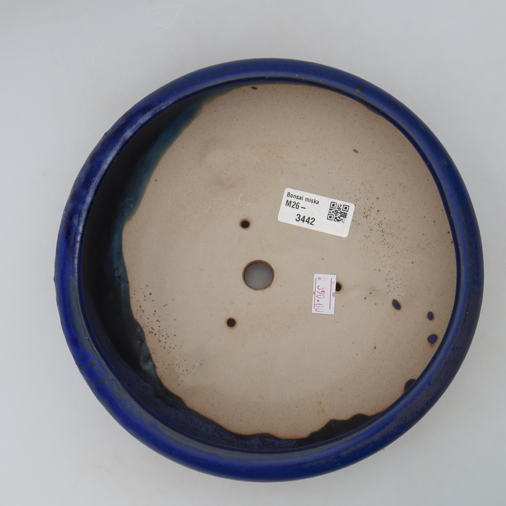 Keramik-Bonsai-Schale 20 x 20 x 7,5 cm, Farbe: Blau