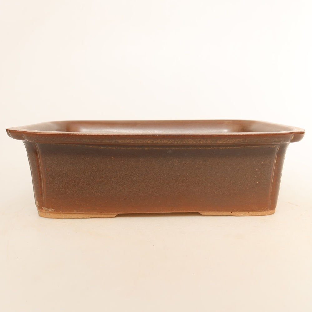 Keramikschale  20 x 15,5 x 5,5 cm, Farbe: braun