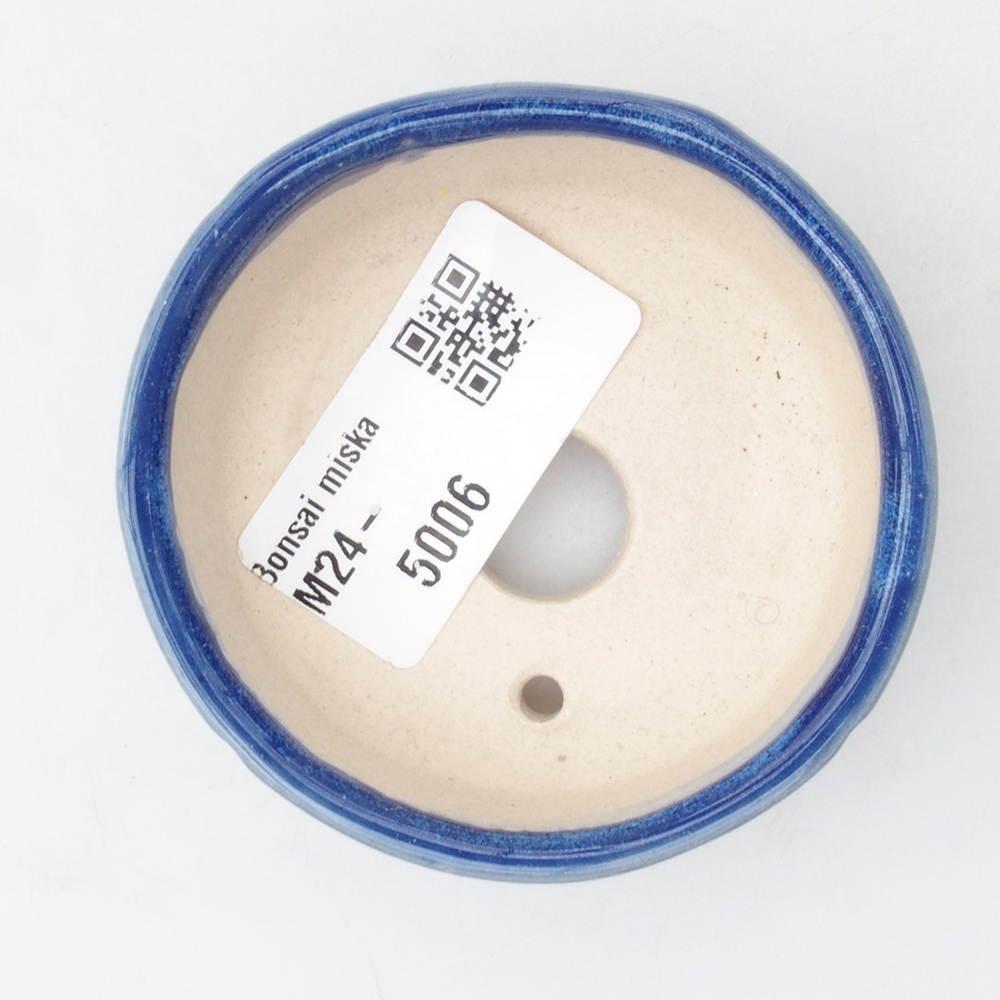 Mini-Bonsaischale 6,5 x 6,5 x 2,5 cm, Farbe blau