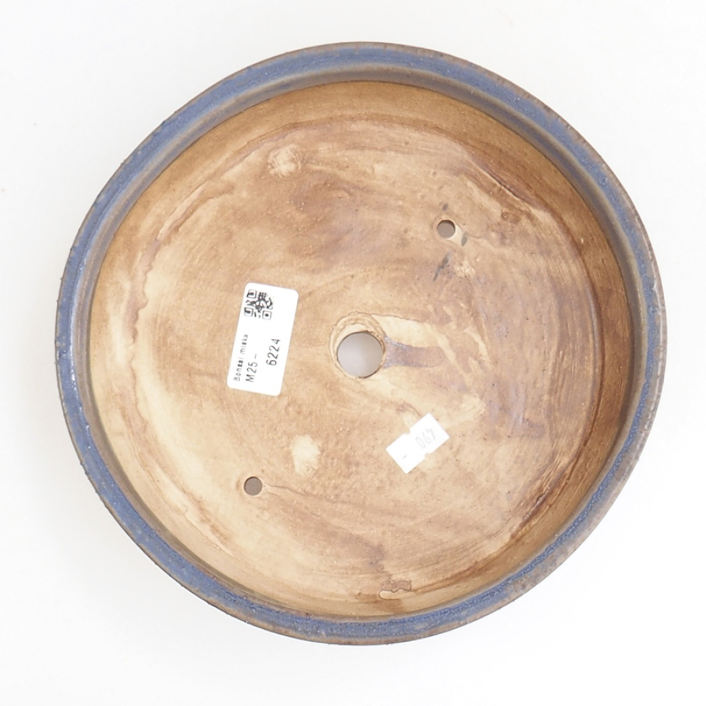 Bonsaischale aus Keramik 21 x 21 x 5,5 cm, Farbe blau