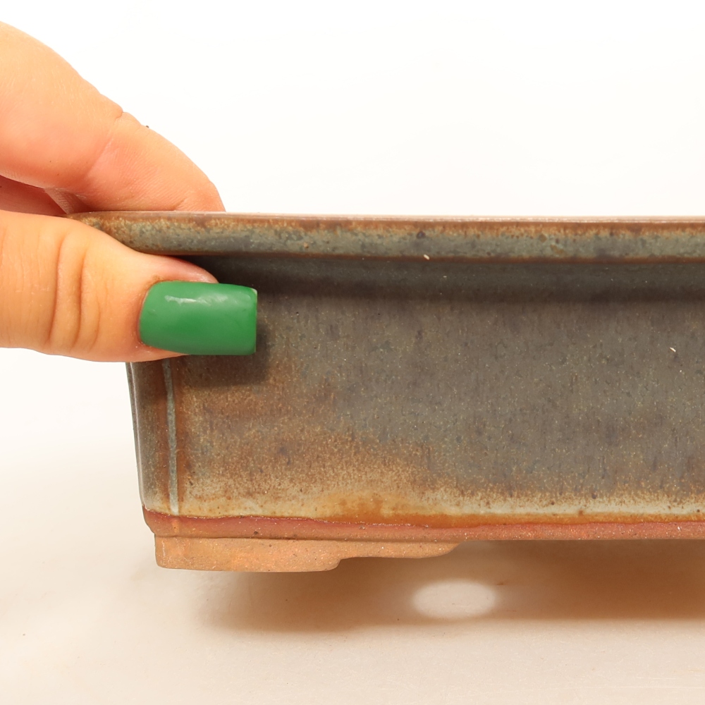 Keramikschale  20 x 15,5 x 6 cm, Farbe: braun