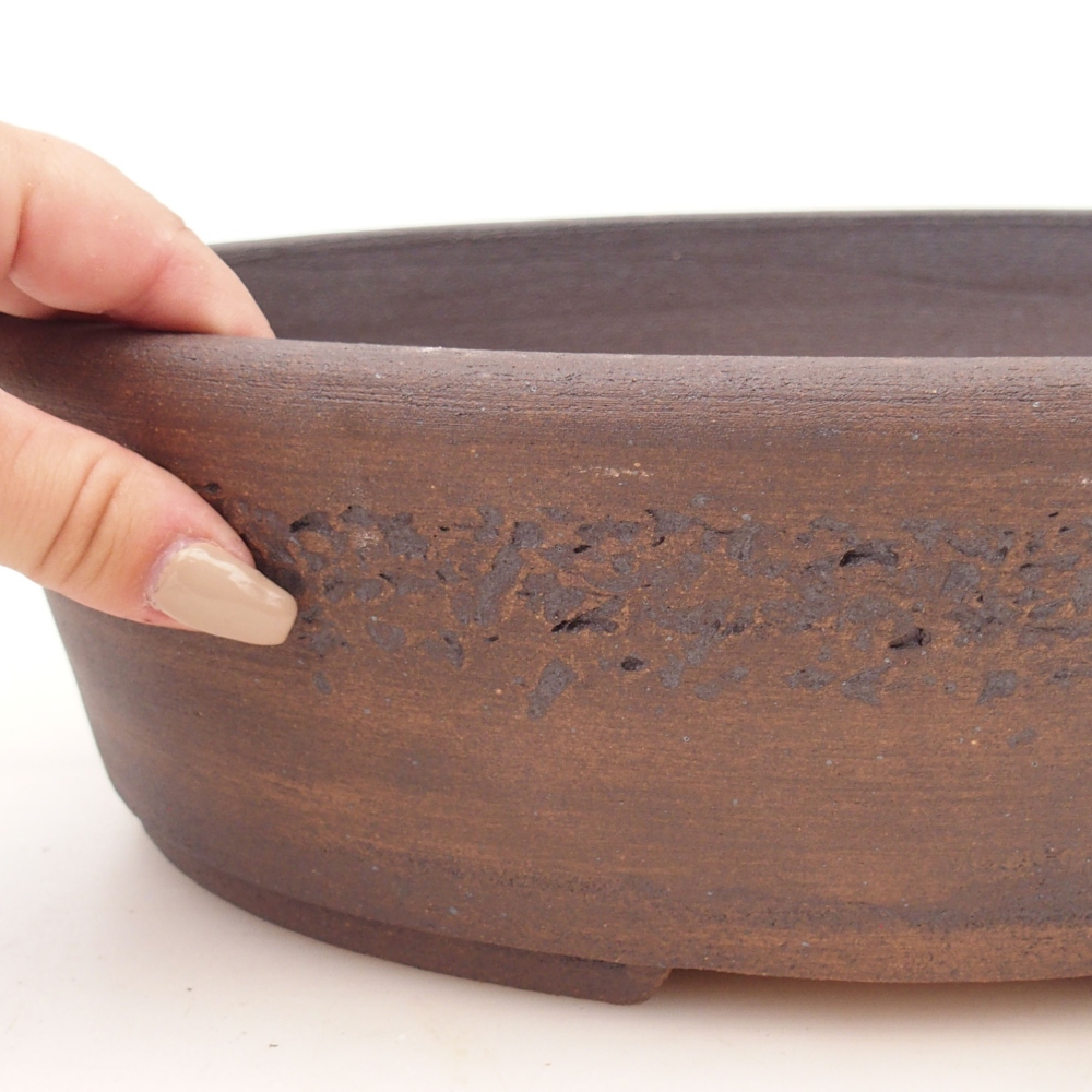 Bonsaischale 32 x 26 x 9 cm , Farbe braun