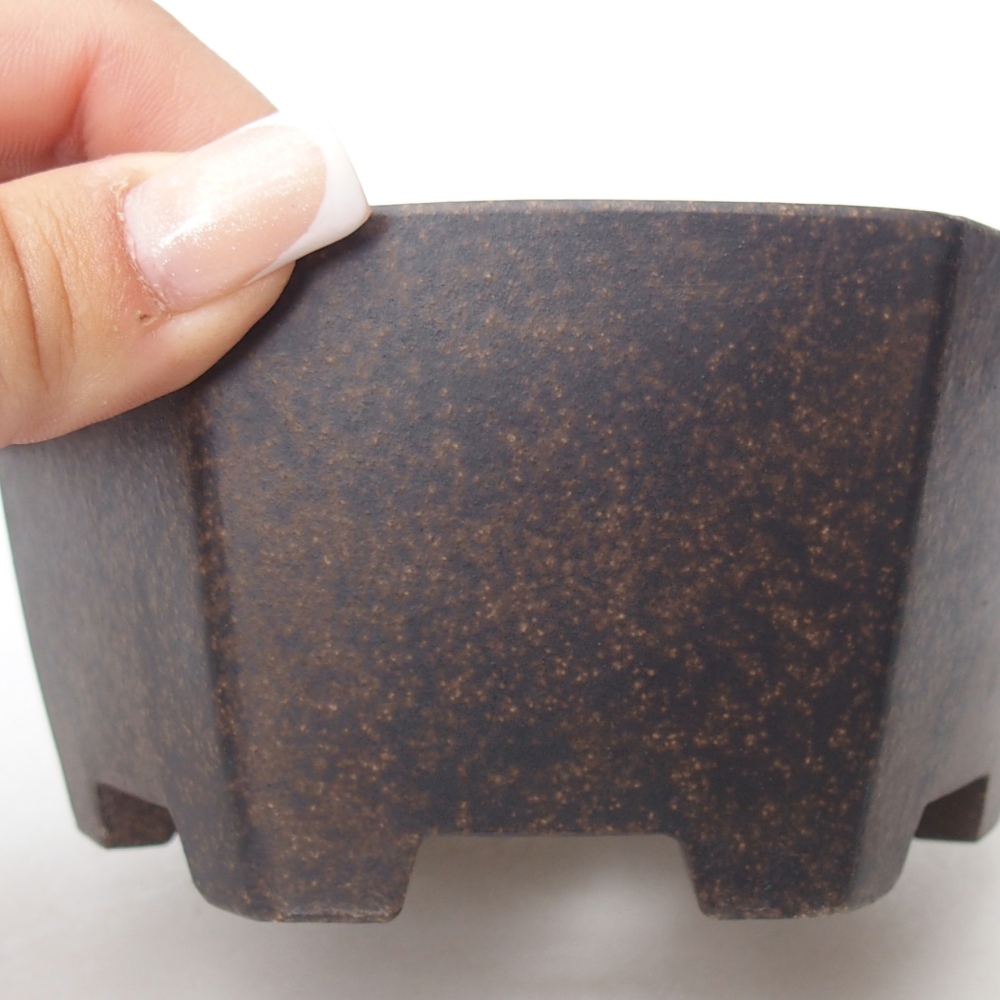 Schale 13 x 11,5 x 6 cm braun ocker