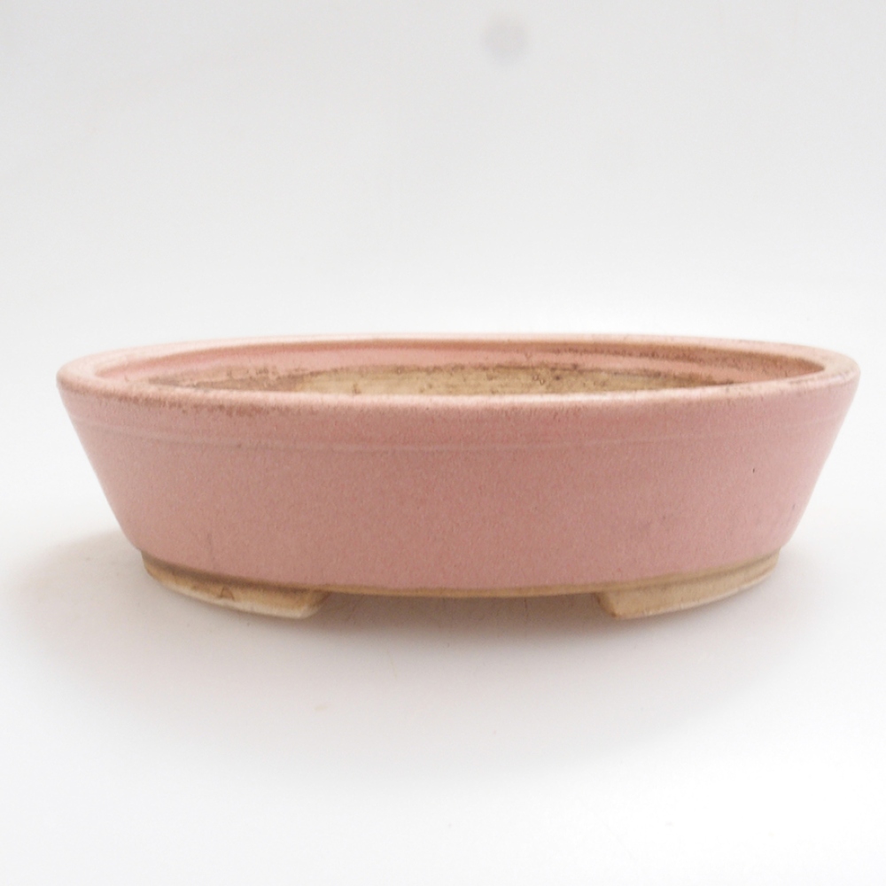 Bonsaischale aus Keramik 15 x 13,5 x 3,5 cm, Farbe rosa