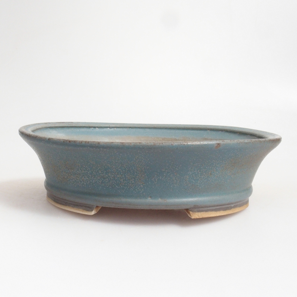 Bonsaischale aus Keramik 17 x 15,5 x 4,5 cm, Farbe blau
