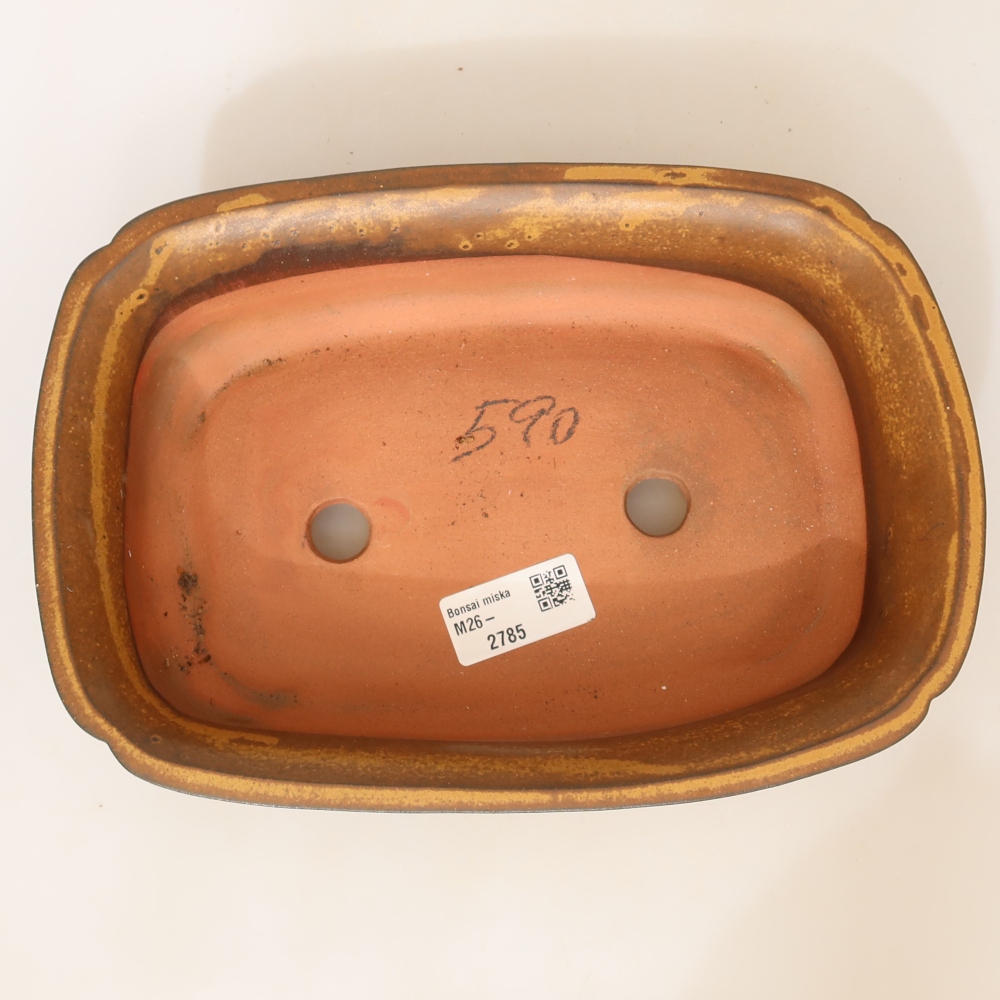 Keramikschale  24 x 17 x 6 cm, Farbe: gelb