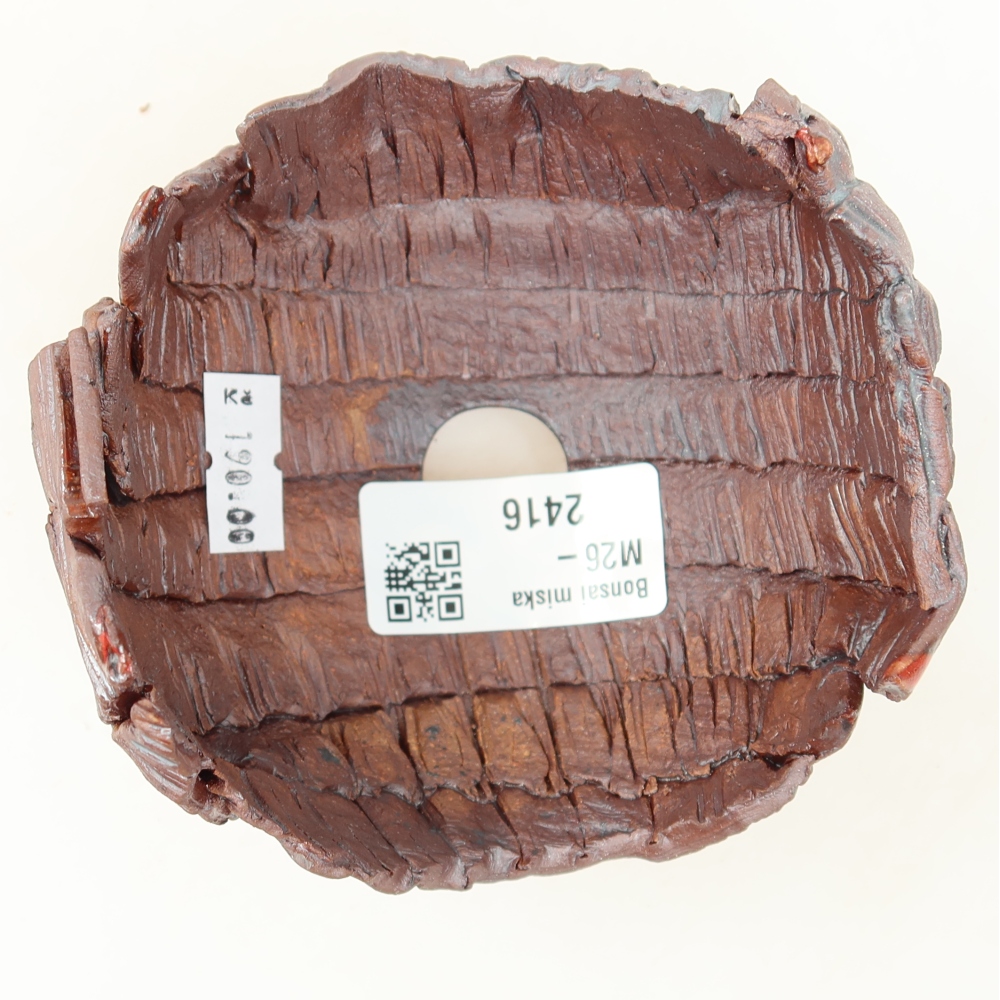 Keramikschale  9,5 x 9,5 x 7 cm, Farbe: braun