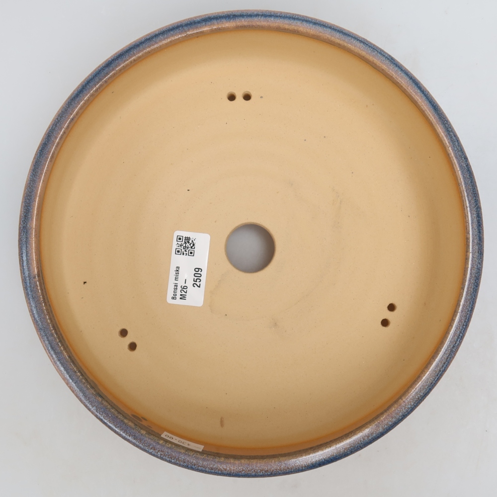 Keramik-Bonsai-Schale 22,5 x 22,5 x 5,5 cm, Farbe: Blau
