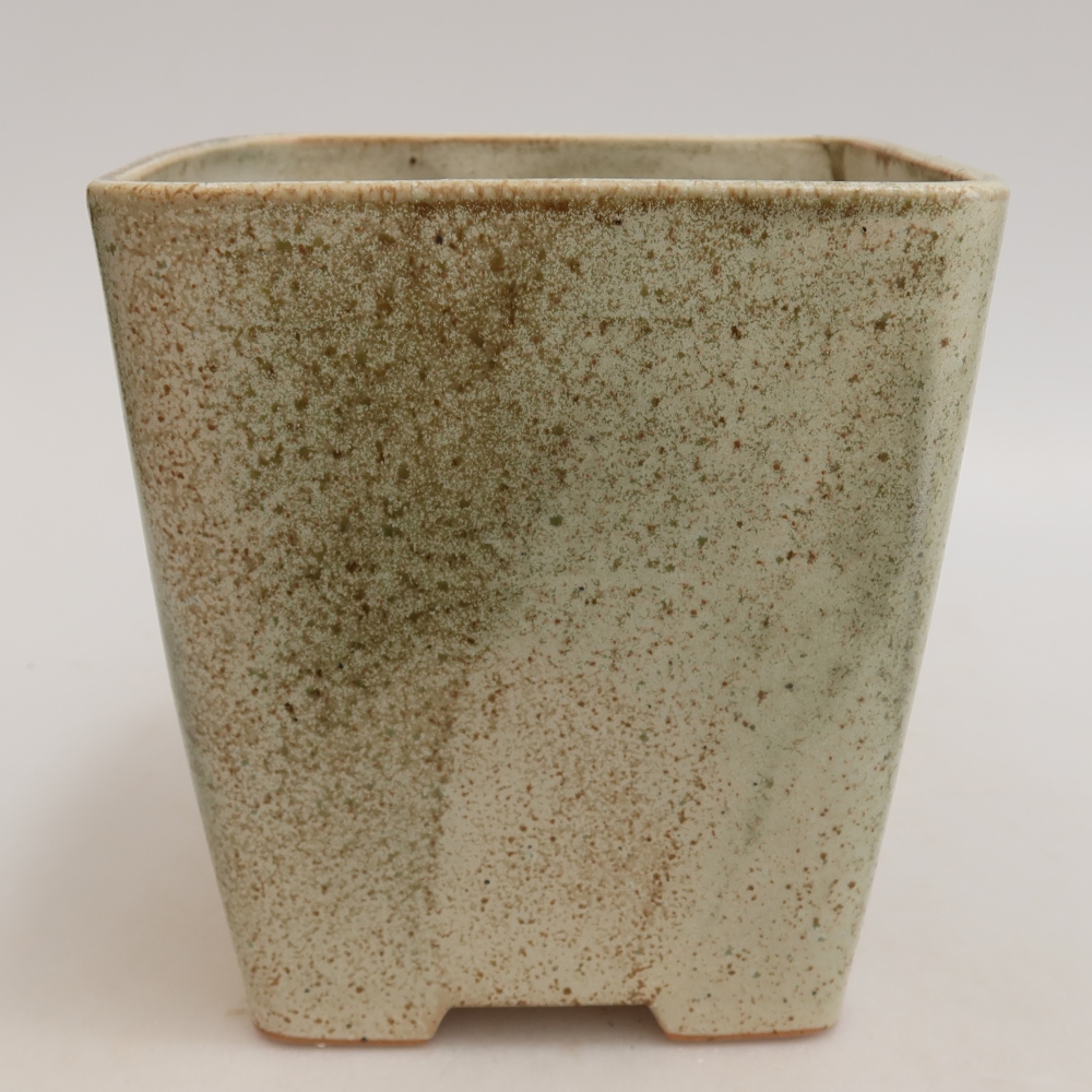 Bonsaischale aus Keramik 13,5 x 13,5 x 15 cm, grün