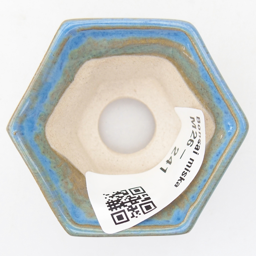 Mini-Bonsaischale 5,5 x 5 x 3 cm, Farbe blau