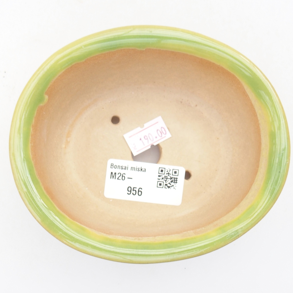 Bonsaischale aus Keramik 12 x 10 x 5,5 cm, grün