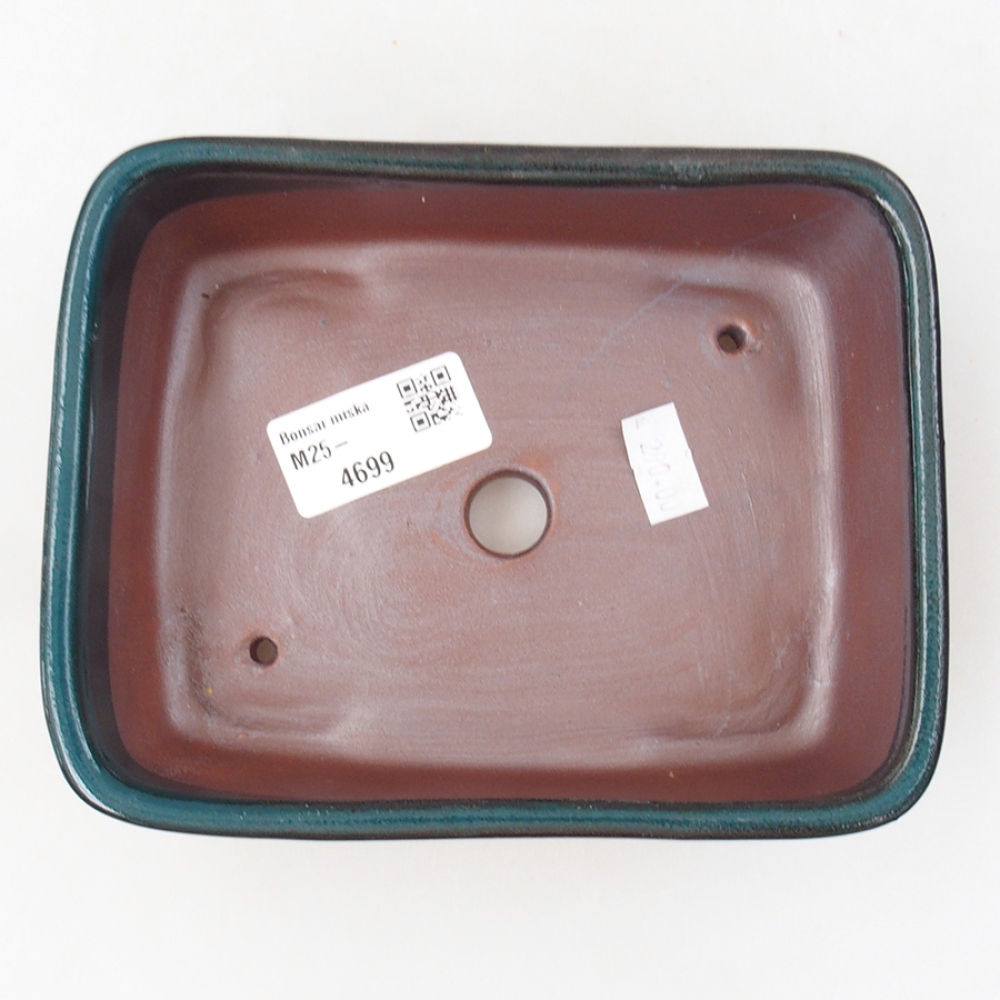 Keramik-Bonsaischale 15 x 12 x 4,5 cm, Farbe Grün