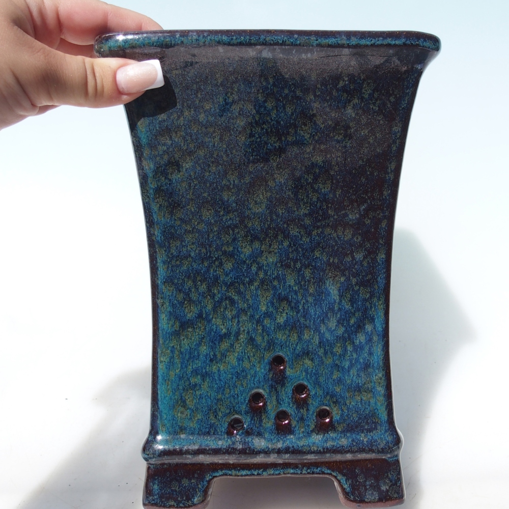 Schale 15 x 15 x 21 cm grün
