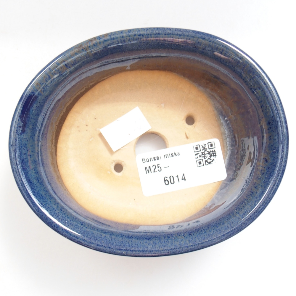 Keramik-Bonsaischale 11 x 9 x 4 cm, Farbe  blau