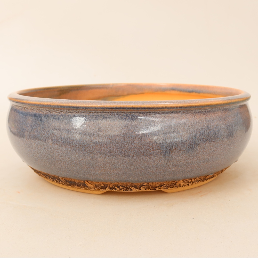 Bonsaischale aus Keramik 24 x 24 x 8 cm, Farbe blau