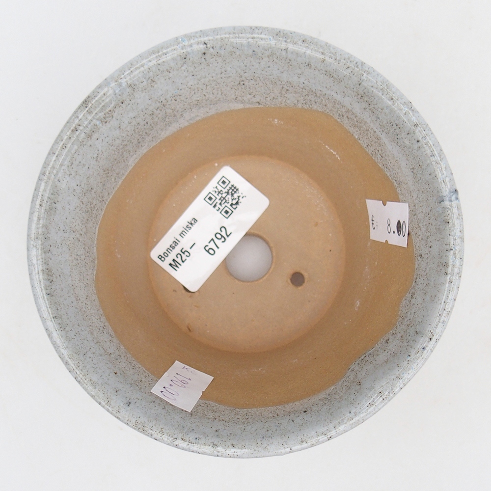 Bonsaischale aus Keramik 11 x 11 x 7 cm, grau